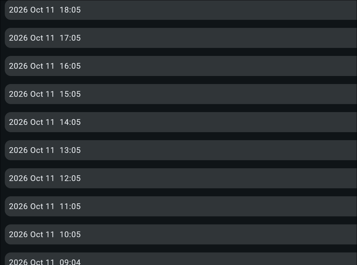 Device hourly reports