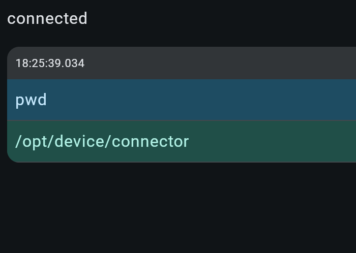 Device is communicating