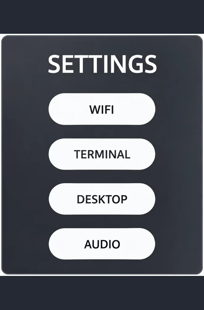 Service menu
